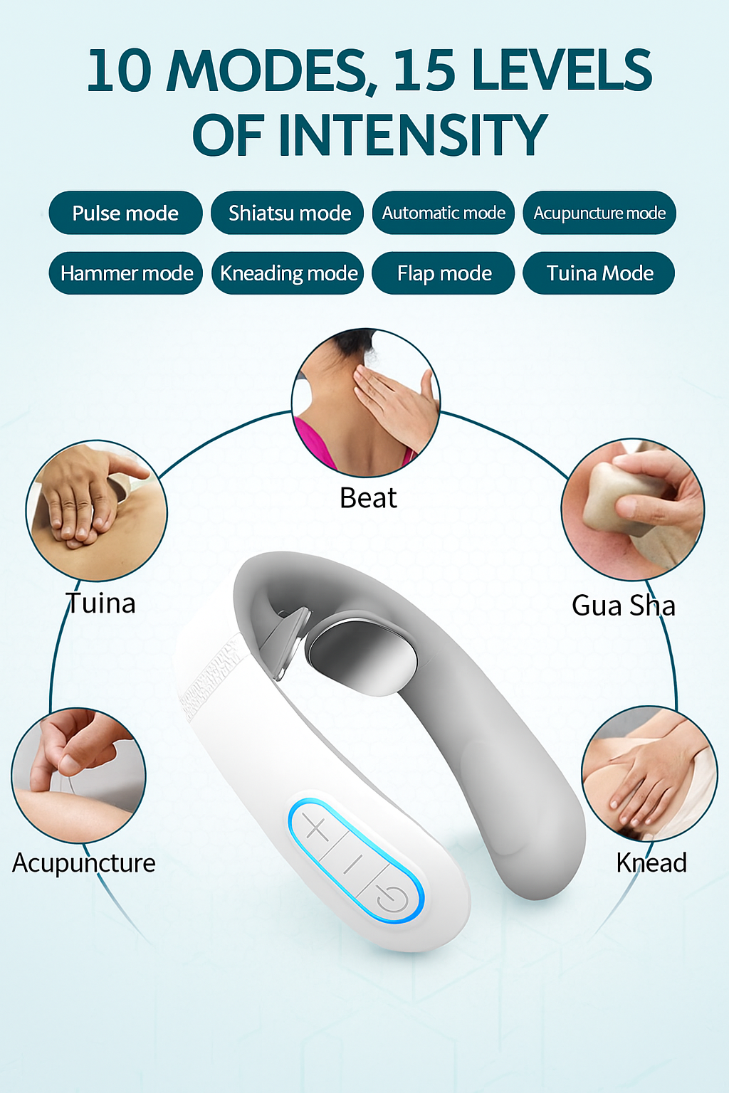 Electric Neck Massager with TENS Therapy