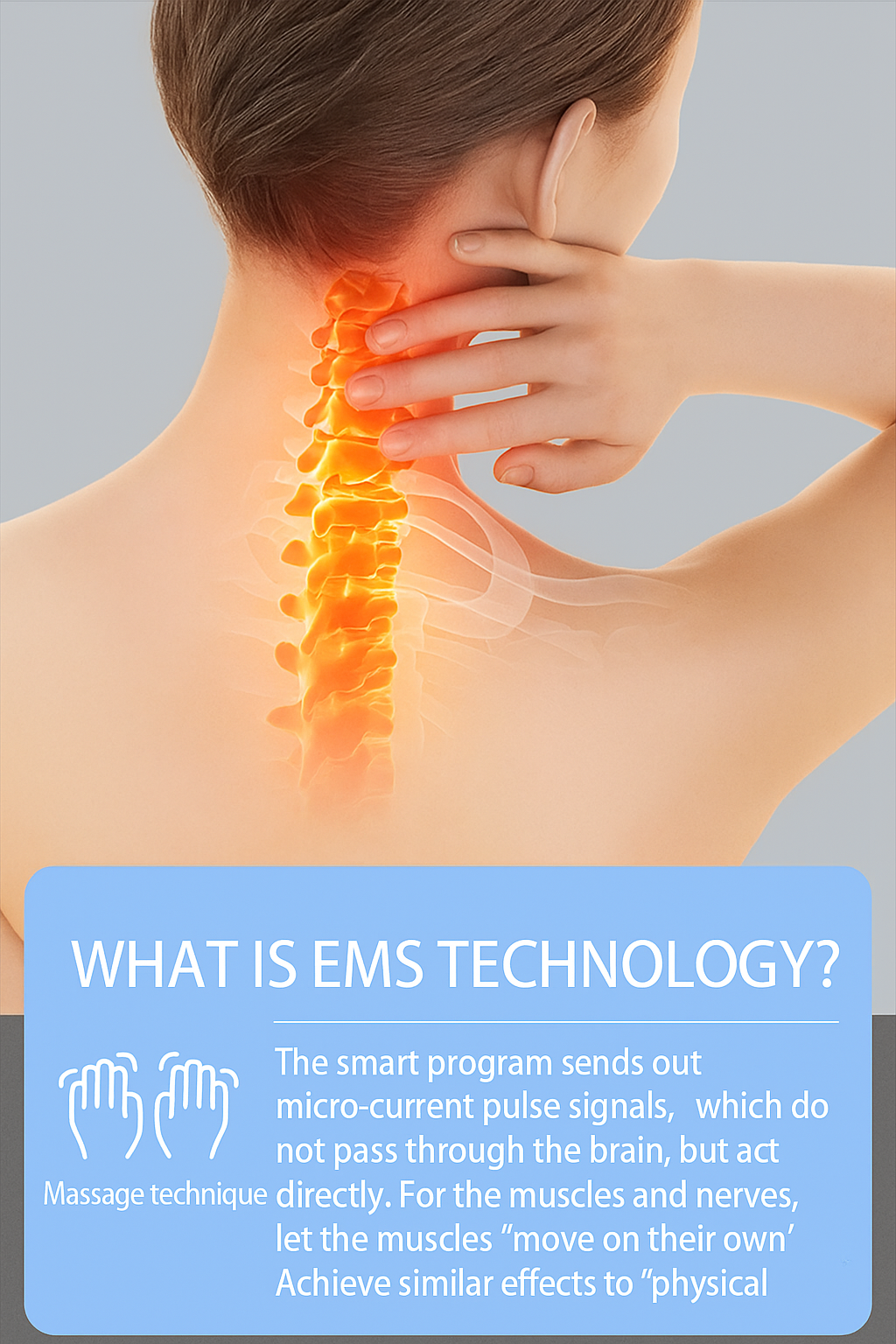 Electric Neck Massager with TENS Therapy